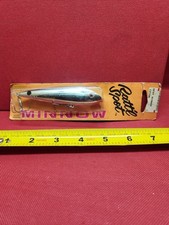 Vintage Cotton Cordell Ratt'l Spot Minnow Fishing Lure Chrome / Blue Top New O.S