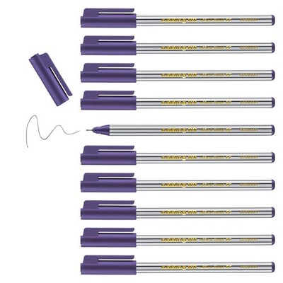 89 Feinfilz - lila - 10 Stifte - extrafeine Rundspitze,3 mm