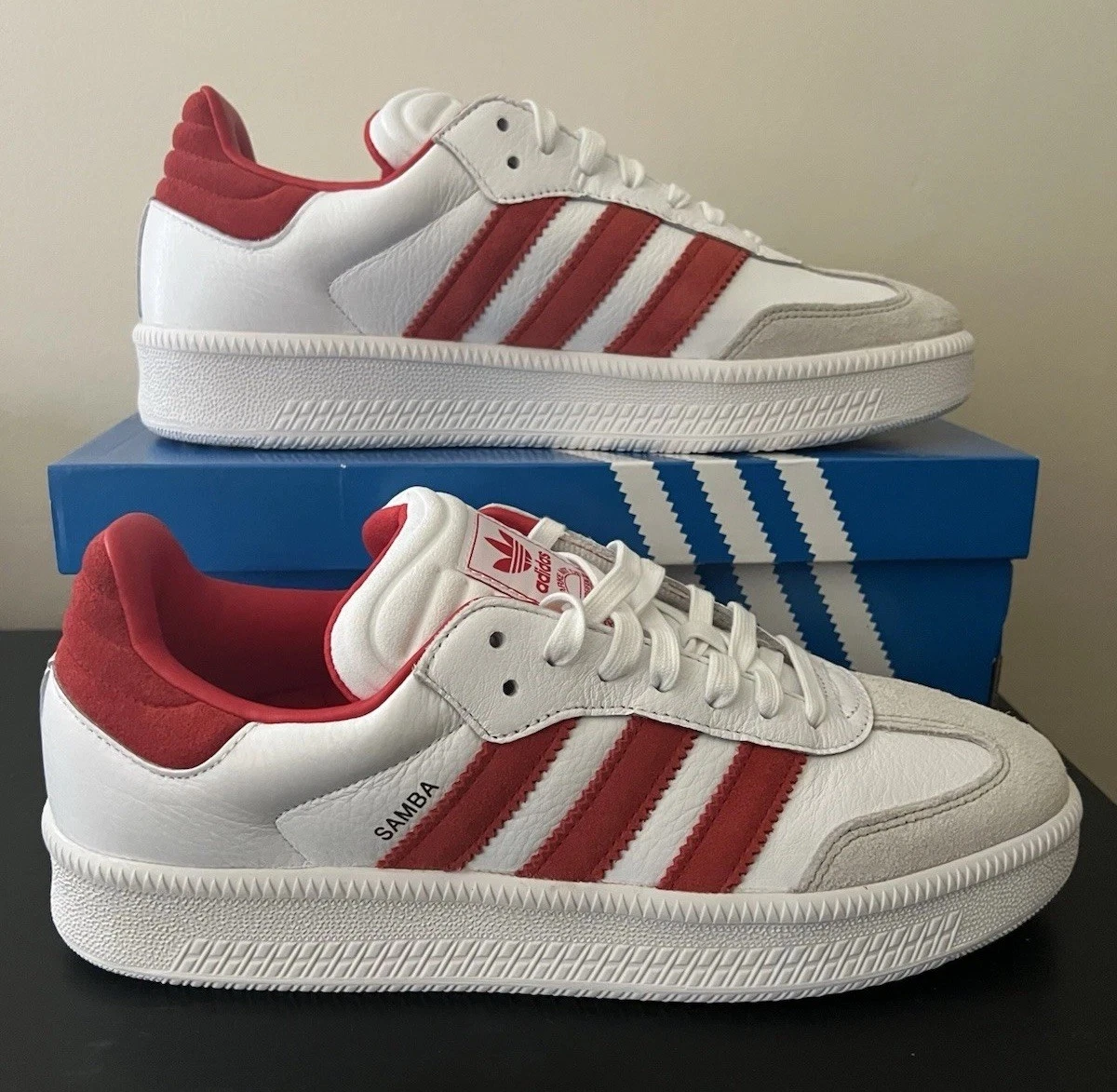 Las mejores ofertas en adidas Samba Classic OG White Scarlet Granite | eBay