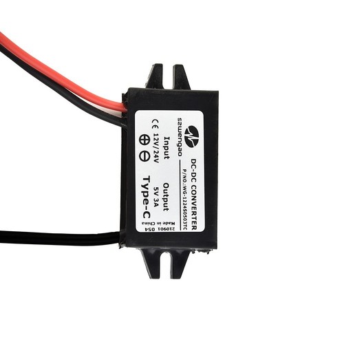 Mobiler 12V 24V auf 5V 3A15W Konverter Type C USB Smart Charger für unterwegs - Bild 4 von 24
