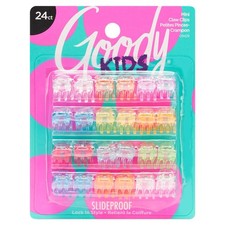 Goody Mini Claw Clips 2 Count, Assorted Colors, Pain-Free