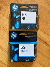 HP 65 Black/Tri-Color Standard Yield Ink Cartridge, 2/Pack (T0A36AN#140)