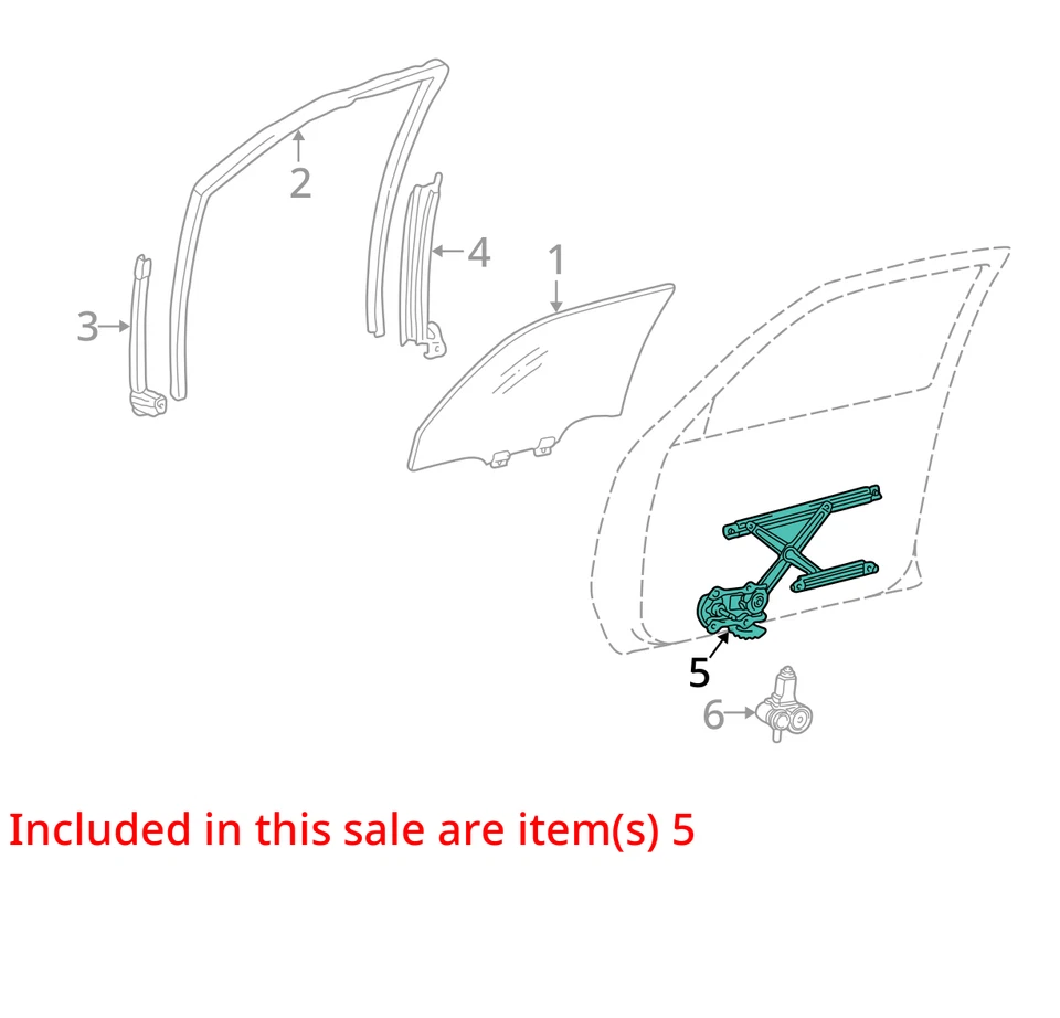 Regulador de ventana delantera izquierda conductor Lexus Es330 2004-2006 U5KC9 Foto 3 de 4