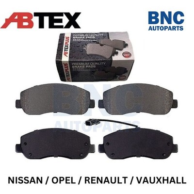 Abtex Front Brake Pads fits VAUXHALL MOVANO B 2010-2024