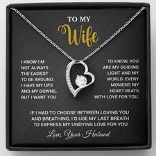 To My Wife Necklace, Gift For Wife, Anniversary Gift For Wife, Necklace For Wife