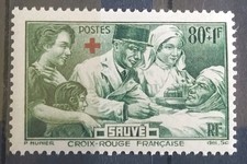 Timbre France N° 459 Croix-Rouge Neuf** 1940