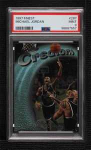 Michael Jordan 1997 Topps Finest #287 Silver - Base (No Michael Jordan 1997 Topps Finest #287 Silver - Base (No