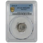 1916 S Mercury Dime MS 62 FB PCGS Silver Uncirculated SKU:I23543