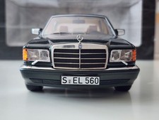 1:18 Norev Mercedes Benz W126 560SEL Spruce Green Dealer Edirion Diecast