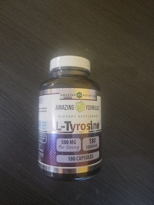 New/Sealed Amazing Fomulas, L-Tyrosine 500 mg, 180 Capsules Exp: 03/28 Free Ship