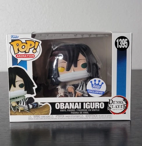 🔥Funko Pop! Demon Slayer: Obanai Iguro #1395 Rare Funko Shop Exc. W/Protector🔥