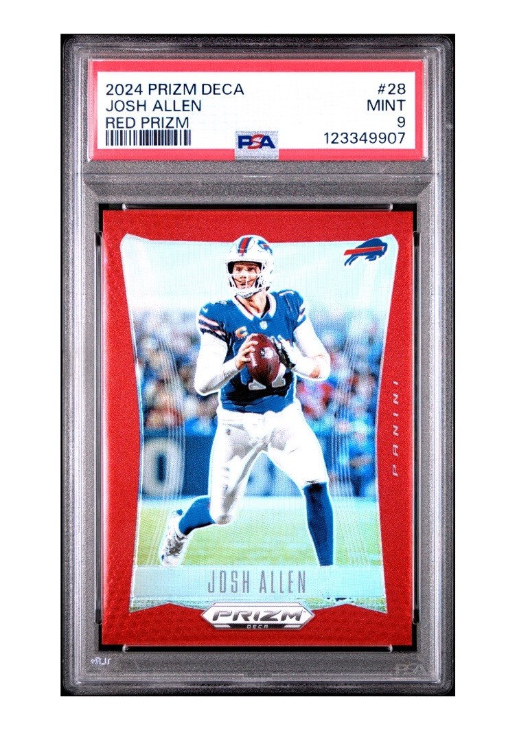 2024 Panini Prizm Deca - Josh Allen #28 Red Prizm /199