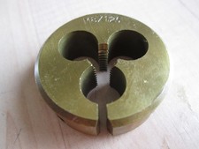 NEW M8 M8x1.25 Metric Die 1.5" Titanium Nitride Coated HSS Steel Slotted #T16BB