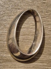 Sterling Silver Oval Pendant Staffa Jewellery BL Beth Legg Minimalist Edinburgh