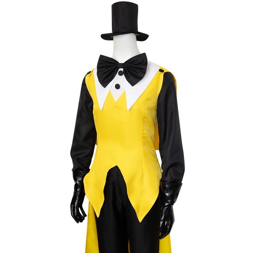 Gravity Falls Dream Demon Bill Cipher Cosplay Costume Human Ver. Yellow Uniform - Picture 3 of 5