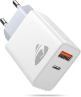 Usb C LadegeräT, 2-Port Usb Stecker, 20W SchnellladegeräT Mit USB-C Und USB-A, P