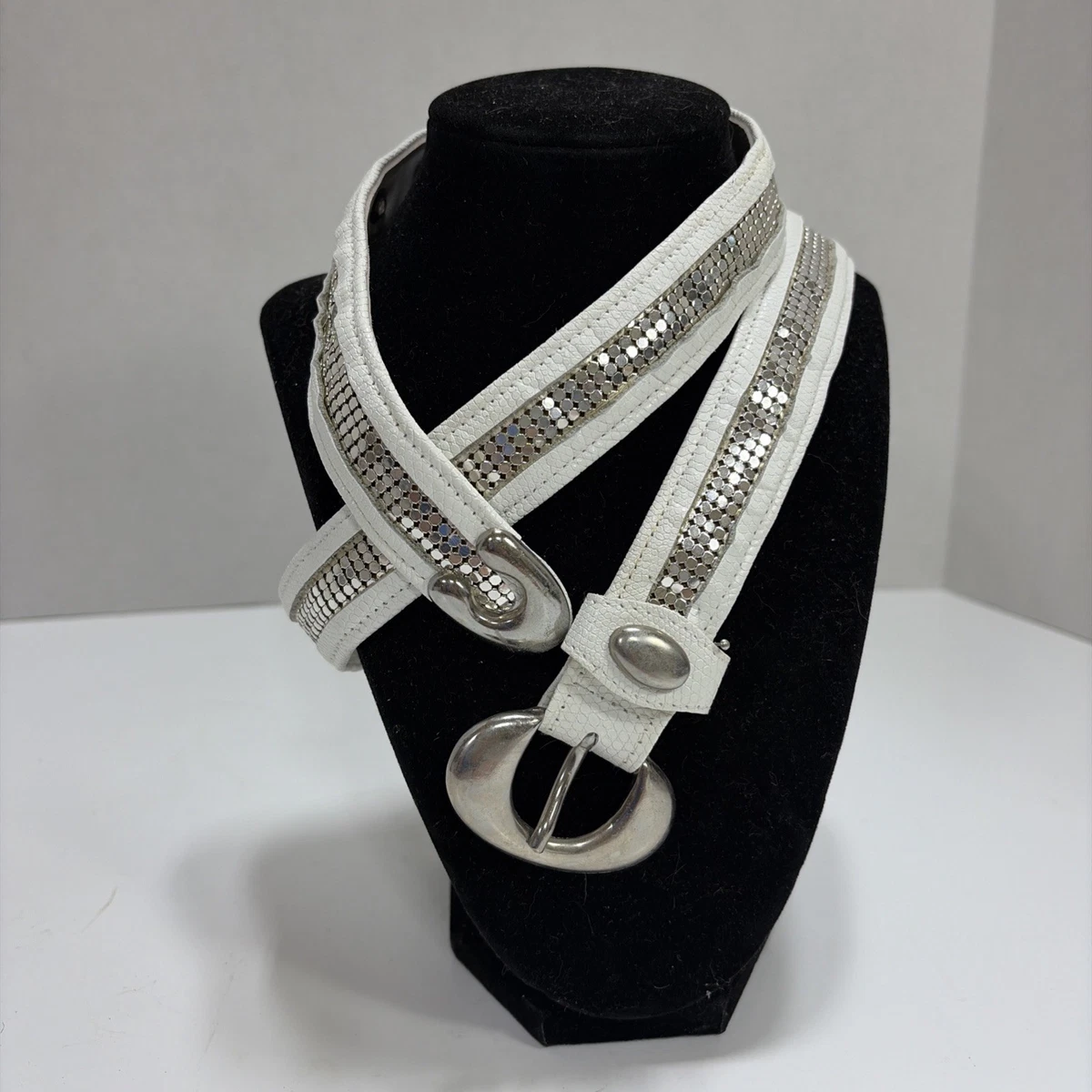 古着　ビンテージ　シルバーメッシュベルト　belt formal Mesh Silver Vintage Belts for sale | eBay