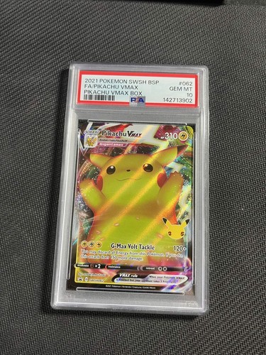 Pikachu VMAX graded PSA 10 for sale on eBay