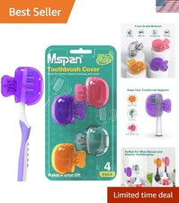 Adorable Electric Toothbrush Covers - Multi-Color Set for Safe Travel