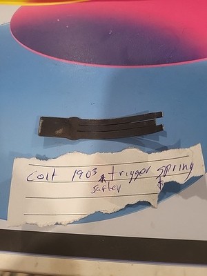 COLT 1903 32ACP Safety Trigger Spring Factory Original 1908 380