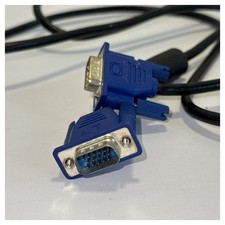 VGA Male to Male Monitor Cable Blue 15-Pin Video Cable