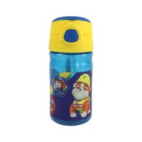 Paw Patrol Rubble Kunststoff Strohflasche Mit Haken 350 Ml