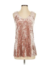 Viereck Women Brown Sleeveless Top XS