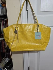 Hobo International Bag Patti Mustard Satchel Leather $248, NWT