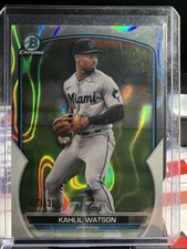 2023 Bowman - Chrome Prospects Kahlil Watson #BCP-147 Lava Refractor /399 (RC)