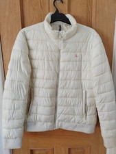 Women's Jack Wills Ivory Puffer Jacket Size 16