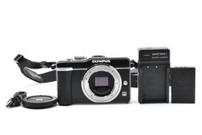 Olympus PEN E-PL1 Black Digital Camera 12.3MP Tested w/ Battery, Charger