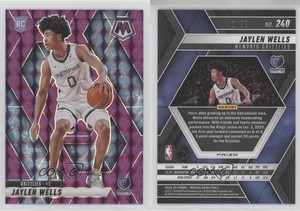 2024-25 Panini Mosaic Rookies Purple Prizm /99 Jaylen Wells #240 Rookie RC