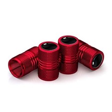 Tire Valve Caps 4 Pack, Valve Stem Caps Covers for Car Truck Bike Red