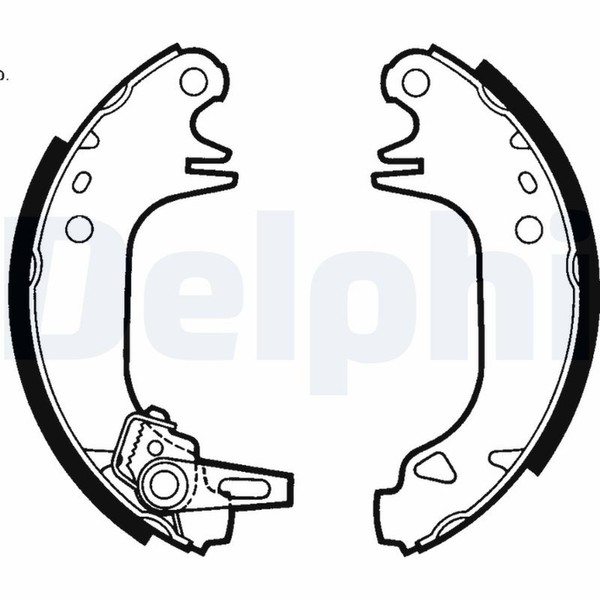 Delphi Bremsbackensatz LS1423 FüR 205 1C S1 1A 309 Saxo CitroËN 20A AX 106 741A-image