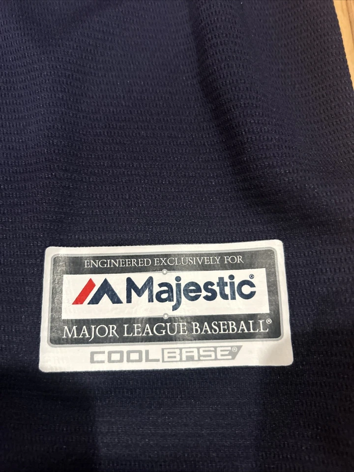 Majestic MLB Milwaukee Brewers Official Cool Base Blank Jersey Navy S Men’s NWT - Image 2 of 4