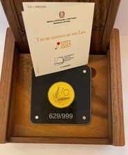 Moneta ORO 999‰  15,556 grammi 2024 “Riedizione della Lira 10 Lire Spiga”