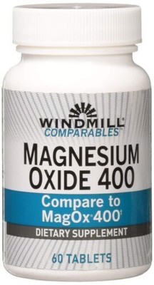 Windmill Natural Vitamins Magnesium Oxide and Carbonate Tablets 400mg 60 Count