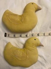 Primitive Style Yellow Chicks. Prim Decor. Nursery. Spring Easter