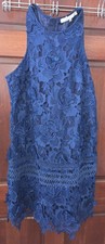 Lovers+Friends Caspian Navy Blue Lace Shift Dress Size Large RN132829