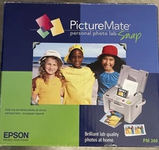 Epson PictureMate PM 240 Personal Photo Lab Snap-Disc Software Included Untested