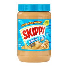 SKIPPY No Sugar Added Creamy peanut butter spread, Shelf-Stable, 40 oz Plastic J