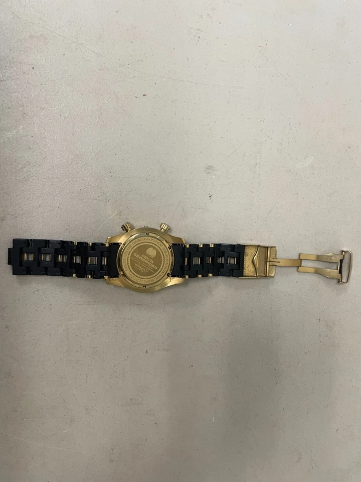 Reloj Hombre Invicta Sea Spider - 50mm, Negro, Dorado (0140) Foto 4 de 4