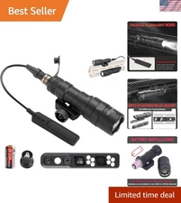 Tactical Flashlight 1000 Lumens with Remote Pressure Switch & Picatinny Mounts