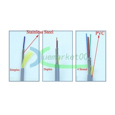 Armored Multi-mode   Fiber Optic Cable 62.5/125  SC UPC to SC UPC 10M *uq