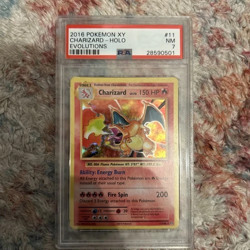 Pokemon Charizard 11/108 XY Evolutions Holo PSA 7