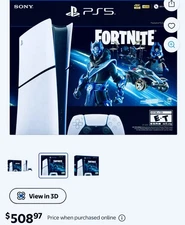 Sony PlayStation 5 Disc Version CFI-1215A  FORNITE BUNDLE. TB1