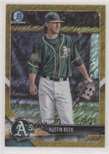 2018 Bowman Chrome Prospects Gold Shimmer Refractor 36/50 Austin Beck #BCP6 qr7