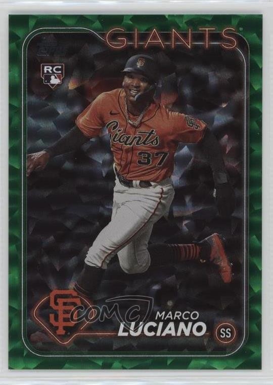 2024 Topps Series 1 Green Crackle Foil 302/499 Marco Luciano #232 Rookie RC 1ez6