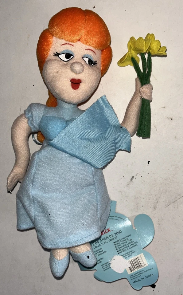 Peluche Stuffins Rocky and Bullwinkle & Friends algunos con etiquetas lote de 7 usados Foto 4 de 4