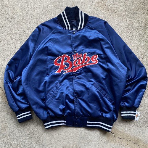 Vintage 90s The Babe Movie Promo Satin Bomber Jacket John Goodman Babe Ruth XL